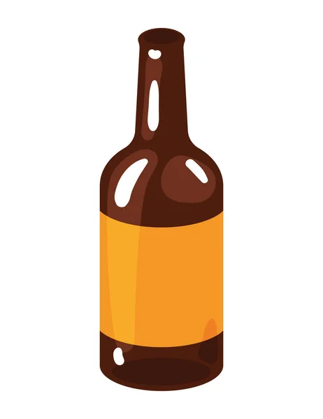 Fresh Wine Bottle Drink Icon — Stock vektor