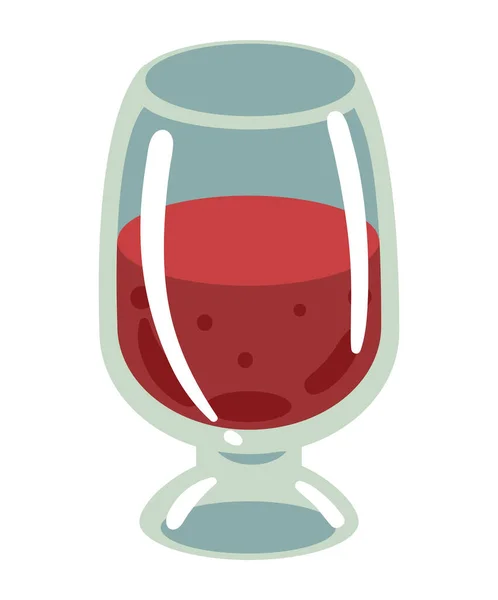 Fresh Wine Cup Drink Icon — Vettoriale Stock