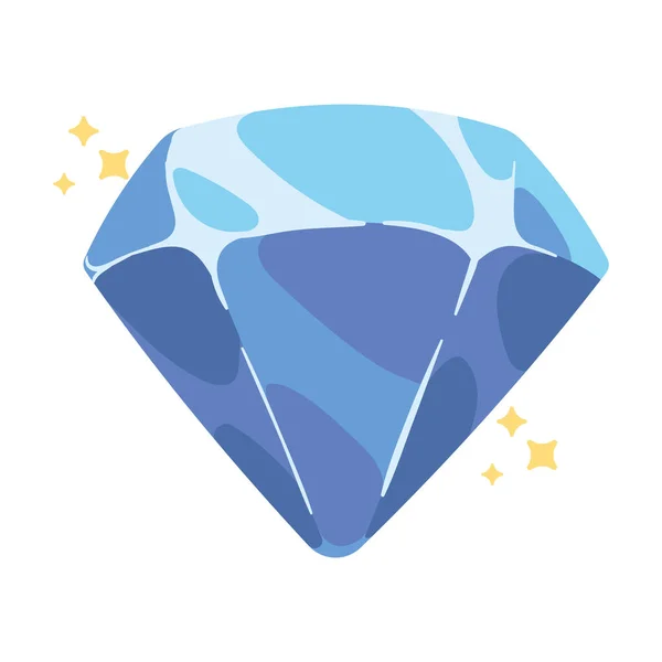 Diamond Video Game Isolated Icon — Stock Vector