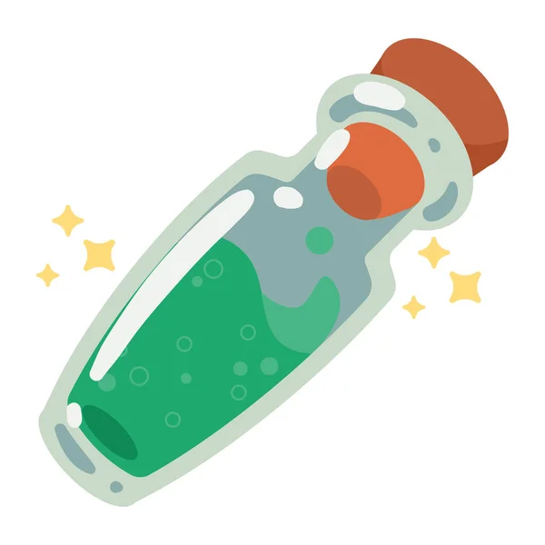 绿色药水电子游戏图标 — 图库矢量图片