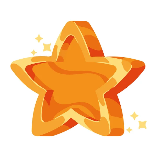 Иконка Золотой Звезды — стоковый вектор