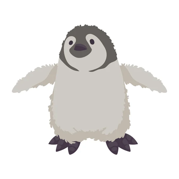 Baby Pinguin Artic Tier Charakter — Stockvektor