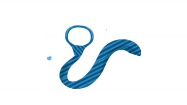 Erkek kravatı zarif aksesuar animasyonu 4k video animasyonu