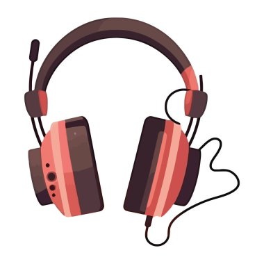 Modern kulaklıklar müzik endüstrisi simgesi