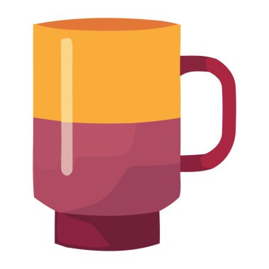 Sarı kupa kap içecek ikonu