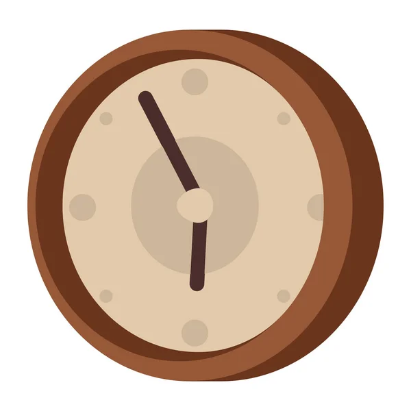Reloj Tiempo Icono Aislado — Vector de stock