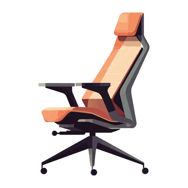 Cadeira Escritório Moderno Ícone Confortável — Vetor de Stock