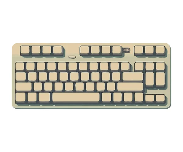 Современная Компьютерная Клавиатура — стоковый вектор