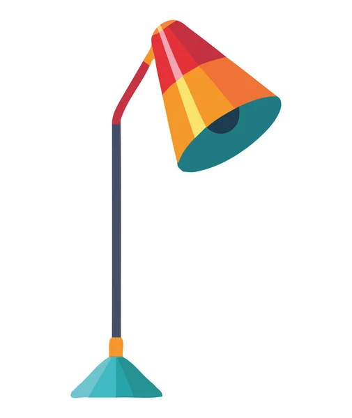 Lampe Lanterne Jaune Décoration Isolée — Image vectorielle