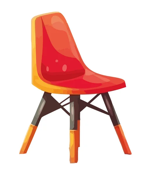 Chaise Confortable Pour Icône Bureau Moderne — Image vectorielle