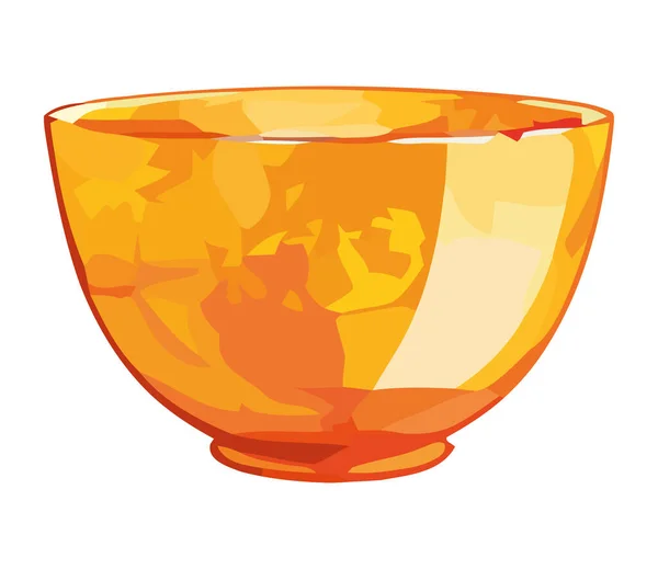 Kitchen Bowl Utensil Icon Isolated — Stock Vector