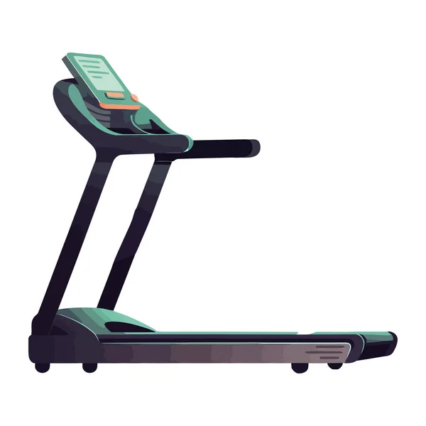 Treadmill Gym Equipment Isolated Icon — Stock Vector