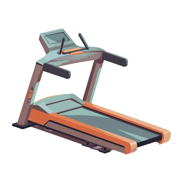 Icône Équipement Gymnastique Tapis Roulant Orange — Image vectorielle