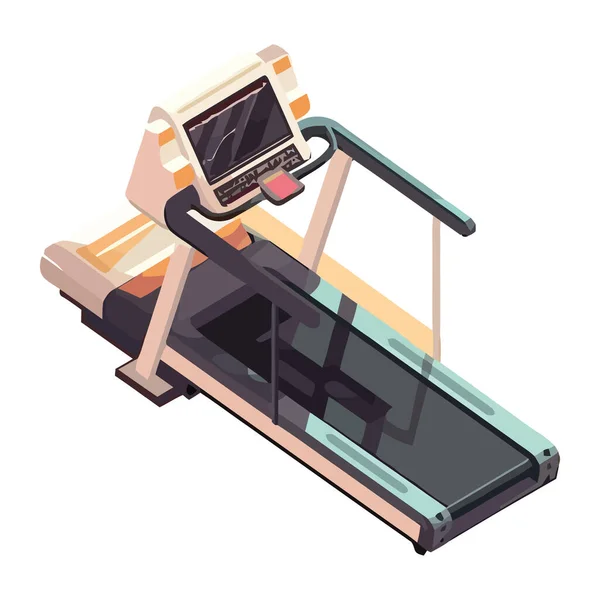 Icône Équipement Gymnastique Tapis Roulant Rose — Image vectorielle