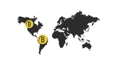 bitcoins in world planet invest animasyon 4k video animasyonu