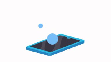 ekommerce teknolojili akıllı telefon animasyon 4k video animasyonu