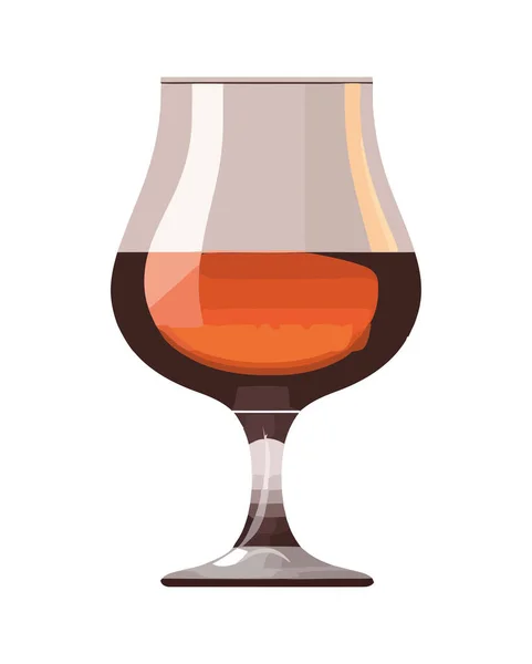 Fresh Golden Wine Cup Icon — Stock Vector