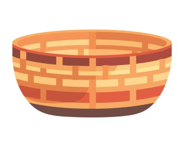 Güzellik kasesi mutfak dekorasyon ikonu izole