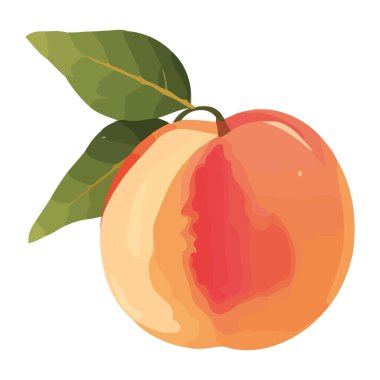 Olgun meyve, doğada izole edilmiş sağlıklı yemeği sembolize eder.