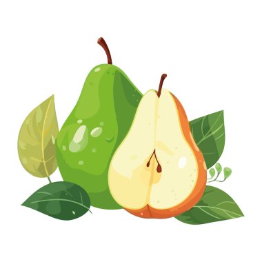 Sulu meyve dilimi, taze ve olgun soyutlanmış.