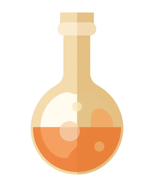 科学家分析实验室瓶中的液体图解分离 — 图库矢量图片