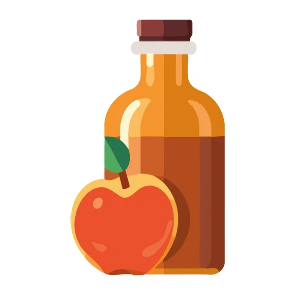 Čerstvé Organické Ovoce Zelenina Nápoj Izolované — Stockový vektor