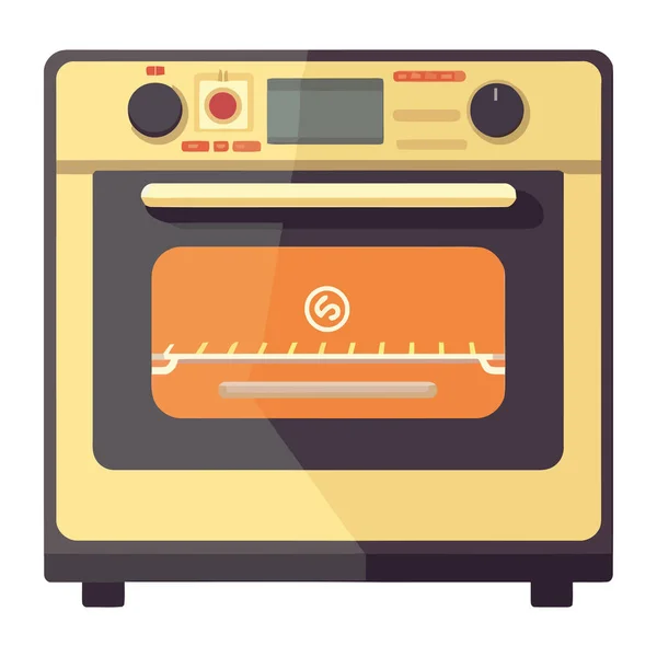 Σύγχρονη Κουζίνα Συσκευές Σόμπα Εικονίδιο Απομονωμένο — Διανυσματικό Αρχείο
