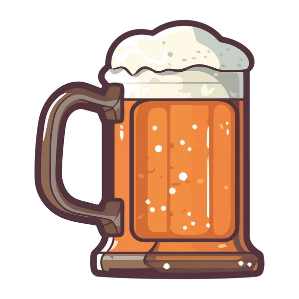 Symbol Für Rote Biergläser — Stockvektor