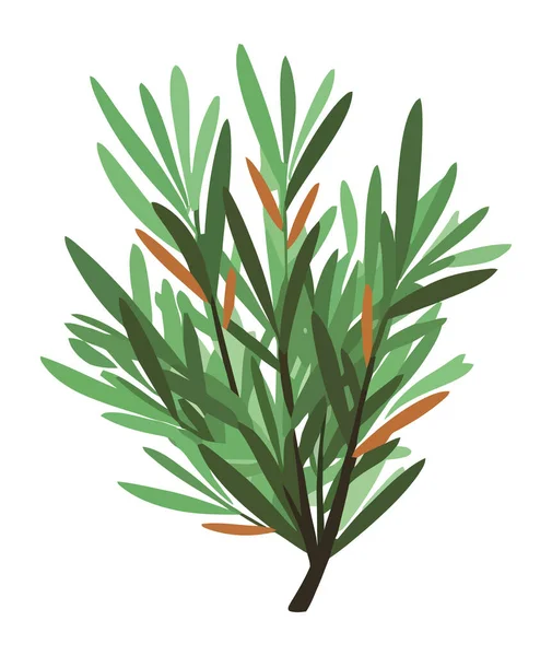 Grüne Blätter Symbolisieren Wachstum Und Frische Der Natur — Stockvektor