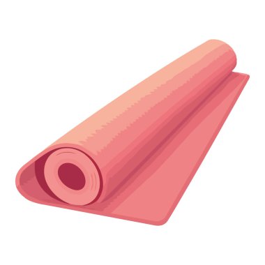 Spor malzemeleri ikonu için yoga minderi izole edildi