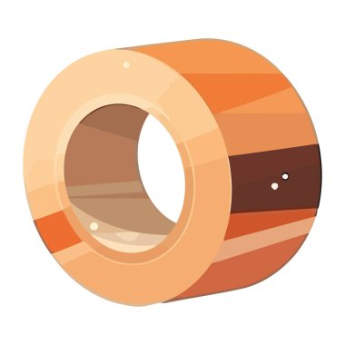 Altın yapıştırıcı bant rulo simgesi