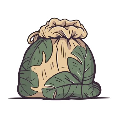 ekoloji çantası paketleme simgesi izole edildi