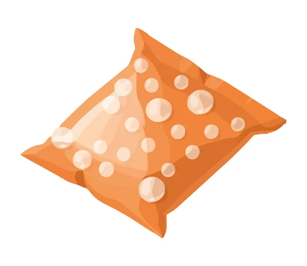 Bolsa Silicona Naranja Adsorbente Icono — Vector de stock