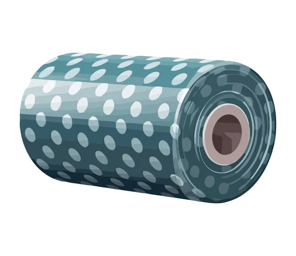 Roll Πλαστική Συσκευασία Εικονίδιο Κουκκίδες — Διανυσματικό Αρχείο