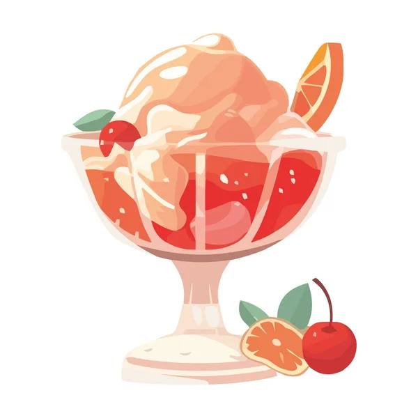 清新的果香 甜甜的成熟柑橘滴图标隔离 — 图库矢量图片