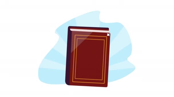 コーラン聖書閉鎖アニメーション4Kビデオアニメ — ストック動画