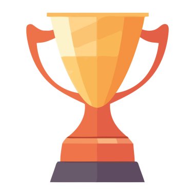 Parlak altın şampiyonluk kupasının başarısı izole edilmiş