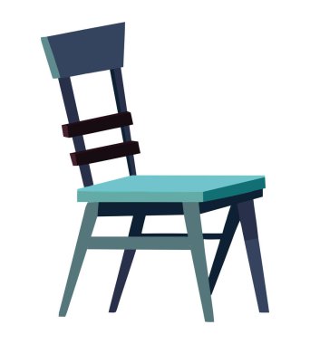 Tahta sandalye konfor simgesi izole