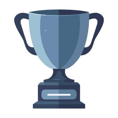 Championship trophy shines icon isolated clipart