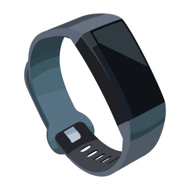 Beyaz arkaplan simgesi üzerindeki akıllı twatch izole edildi