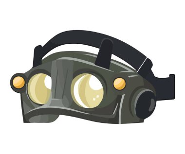 Modern teknoloji ordu görüş simgesi izole edildi