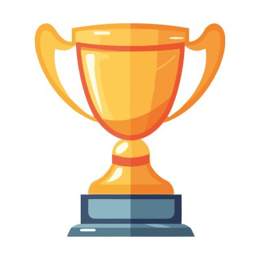 Altın kupa spor başarı ikonu izole