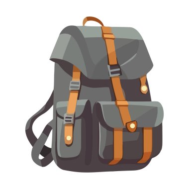 Macera sırt çantası keşif simgesini izole eder