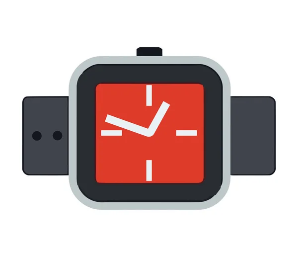 Tid Symbol Armbandsur Modern Ikon Isolerad — Stock vektor