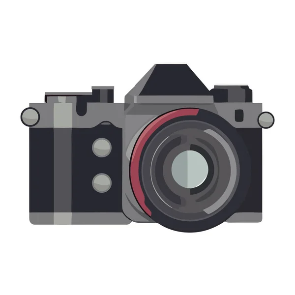 Équipement Caméra Moderne Pour Les Captures Icône Isolé — Image vectorielle