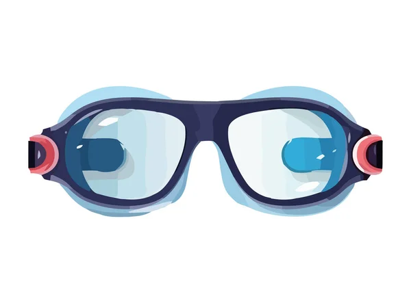 Summer Eyewear Underwater Adventures Icon Isolated — Stock Vector