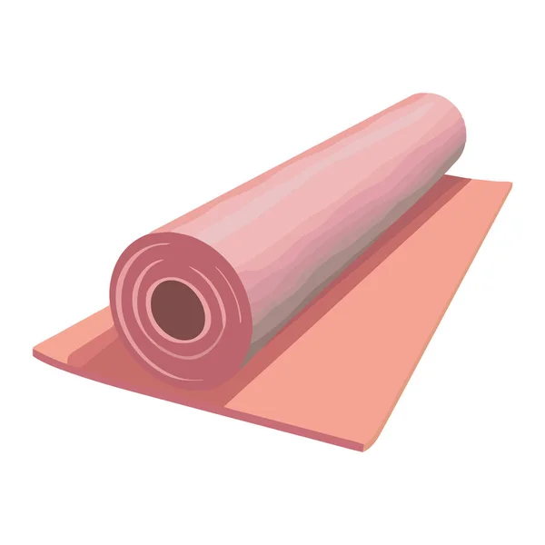 Yoga Mat Illustratie Vector Pictogram Geïsoleerd — Stockvector