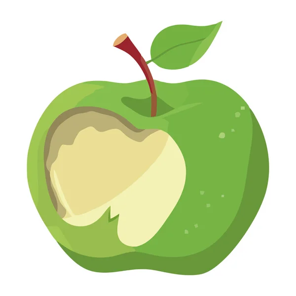 Symbol Für Frischen Apfel Symbol Für Gesunde Ernährung — Stockvektor