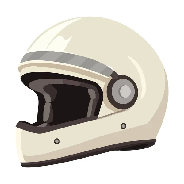 極端なスポーツアイコンで保護ヘルメットのセキュリティを隔離 — ストックベクタ