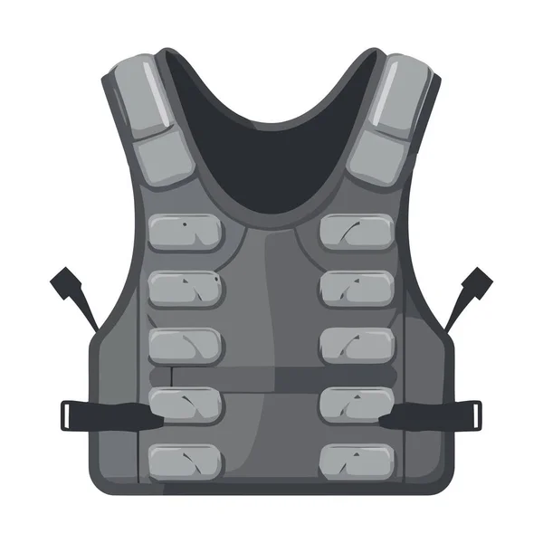 Military Icon Design Navy Uniform Vest Isolated — Stock Vector